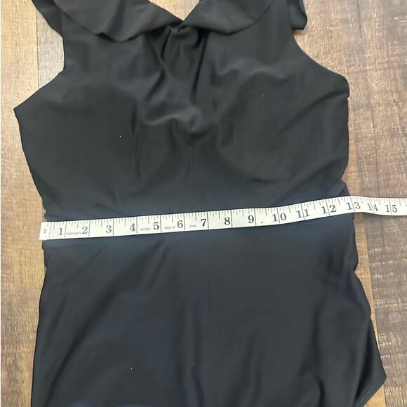 NWT Albion Fit Black The Diana One-Piece Swimsuit Size Medium - Picture 7 of 9